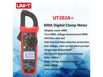  UT202A+ Digital Clamp Meter 